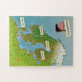 Puzzle Carte de Scandinave (Horizontal)