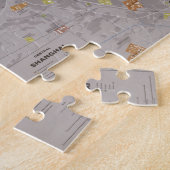 Puzzle Carte de Shanghai Chine (1983) (Côté)