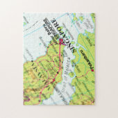 Puzzle Carte de Singapour (Vertical)