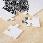 Puzzle Carte de typographie de la Californie (Côté)