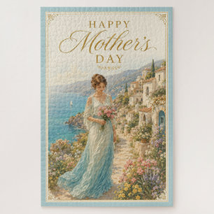 Puzzle Carte de vœux de la fête des Mères Sérénité Côtièr