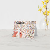 Puzzle - Carte de voeux pliée (Fleur jaune)