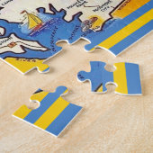 Puzzle Carte de vœux vintage du Maryland (Côté)