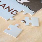 Puzzle Carte de voyage de l'île Bathurst Canada (Côté)