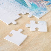 Puzzle Carte de voyage Santorin Grèce (Côté)