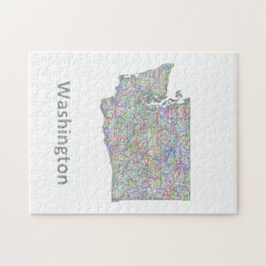 Puzzle Carte de Washington (Horizontal)