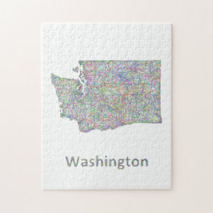 Puzzle Carte de Washington