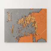 Puzzle Carte des anciens comtés de Grèce (Horizontal)