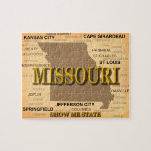 Puzzle Carte des antiquités du Missouri