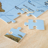 Puzzle Carte des Bahamas (1986) (Côté)