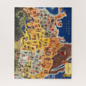 Puzzle Carte des États-Unis - Vacances et Jeu (Vertical)