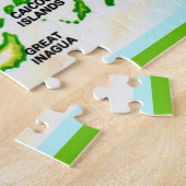 Puzzle Carte des îles Bahama vintages (Côté)
