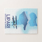 Puzzle Carte des îles Éoliennes de Lipari (Horizontal)