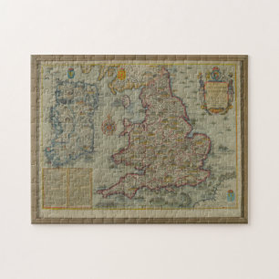 Puzzle Carte des invasions de l'Angleterre et de