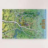 Puzzle Carte des loisirs d'Austin Texas (Horizontal)
