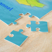 Puzzle Carte des loisirs du Royaume-Uni (Côté)