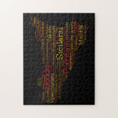Puzzle Carte des mots siciliens (Vertical)