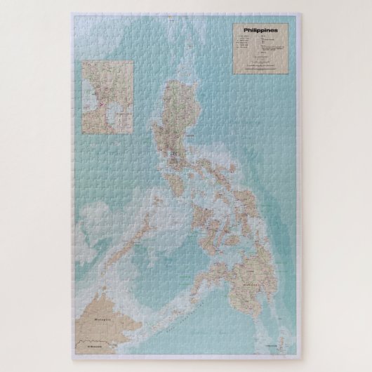 Puzzle Carte des Philippines (1990) (Vertical)