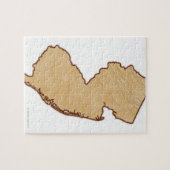 Puzzle Carte des secours du New Jersey (Horizontal)