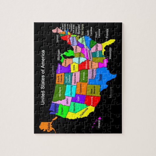 Puzzle Carte des USA (Vertical)