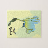 Puzzle Carte des voyages en Thaïlande (Horizontal)