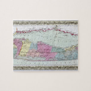 Puzzle Carte des voyageurs de Long Island, 1855-1857