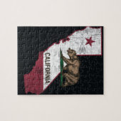 Puzzle Carte d'état de la Californie - ours de Cali (Horizontal)