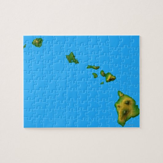 Puzzle Carte d'Hawaï (Horizontal)