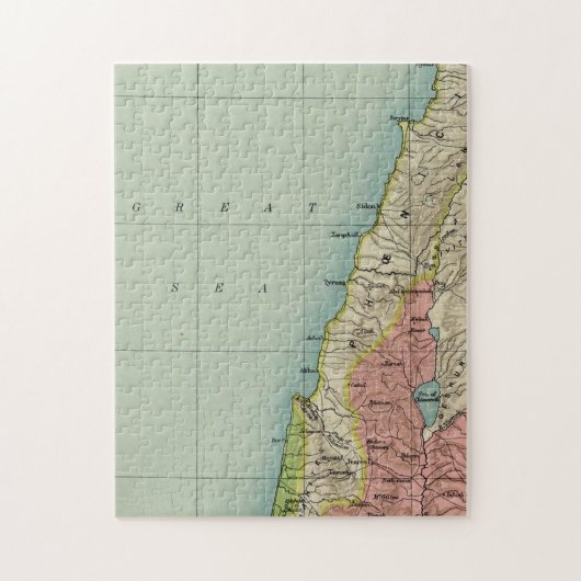 Puzzle Carte d'Israël (Vertical)
