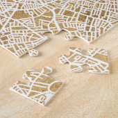 Puzzle Carte dorée de ville de Londres (Côté)