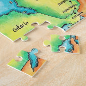 Puzzle Carte du Canada (Côté)