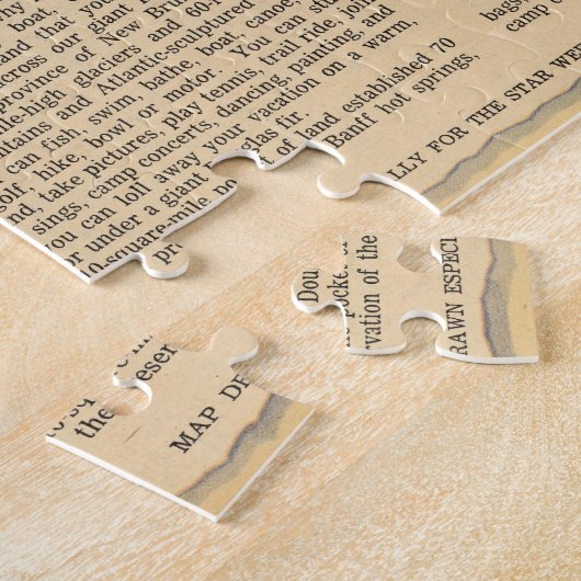 Puzzle Carte du Canada - Les parcs du Canada (Côté)