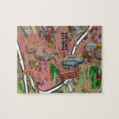 Puzzle Carte du centre de bande dessinée d'Atlanta la (Horizontal)