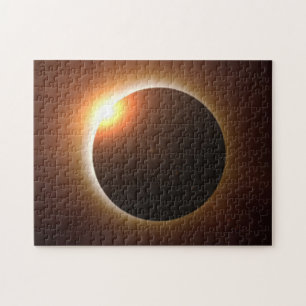 Puzzle Carte du chemin d'Eclipse solaire 2017