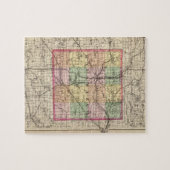 Puzzle Carte du comté de Kalamazoo, Michigan (Horizontal)