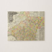 Puzzle Carte du comté et du chemin de fer à grande échell (Horizontal)