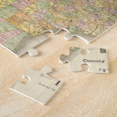 Puzzle Carte du comté et du chemin de fer à grande échell (Côté)
