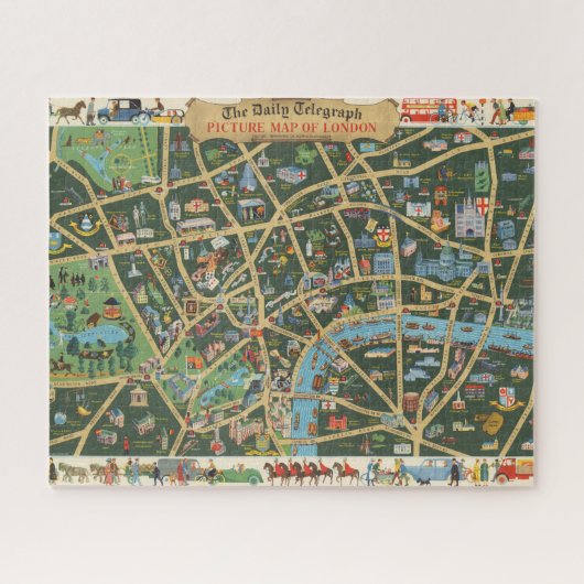 Puzzle Carte du Daily Telegraph de Londres (Horizontal)