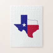 Puzzle Carte du drapeau du Texas (Vertical)