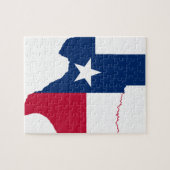 Puzzle Carte Du Drapeau Du Texas (Horizontal)