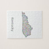 Puzzle Carte du Kentucky (Horizontal)