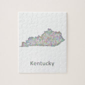 Puzzle Carte du Kentucky (Vertical)