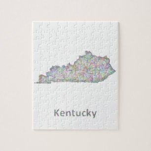 Puzzle Carte du Kentucky