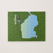 Puzzle Carte du lac Selawik Alaska (Horizontal)