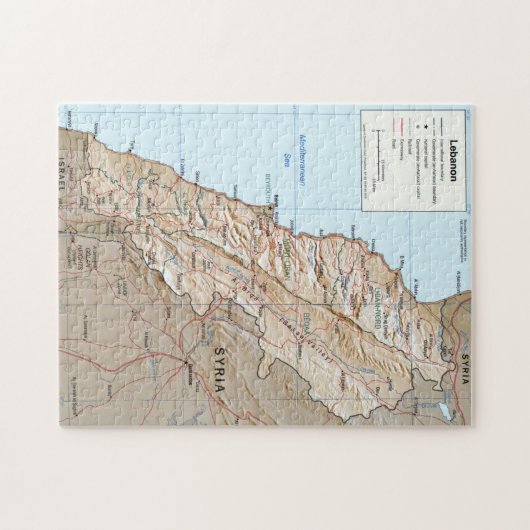 Puzzle Carte du Liban (2002) (Horizontal)