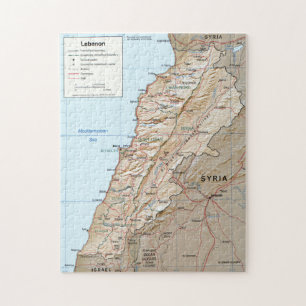 Puzzle Carte du Liban (2002)