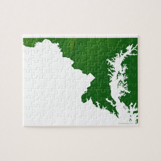 Puzzle Carte du Maryland 3 (Horizontal)