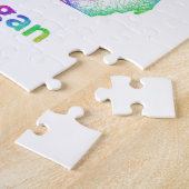 Puzzle Carte du Michigan d'arc-en-ciel (Côté)