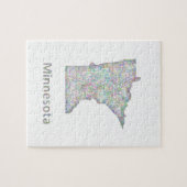 Puzzle Carte du Minnesota (Horizontal)