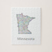 Puzzle Carte du Minnesota (Vertical)